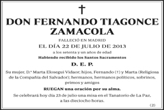 Fernando Tiagonce Zamacola